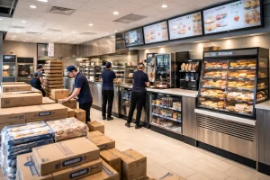 What is included in the Greggs franchise cost breakdown